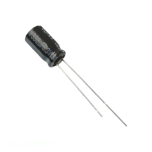 Distribuidor Autorizado, Condensador de Aluminio EEU-FR1E101 de 100 uF, 20%, 25V, Radial, de Montaje a Través de Orificio - Product Image 1
