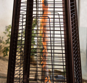 เครื่องทำความร้อนก๊าซเปลวไฟจริงเชิงพาณิชย์กลางแจ้งฮีตเตอร์ลานพีระมิดประกอบง่าย - Product Image 6