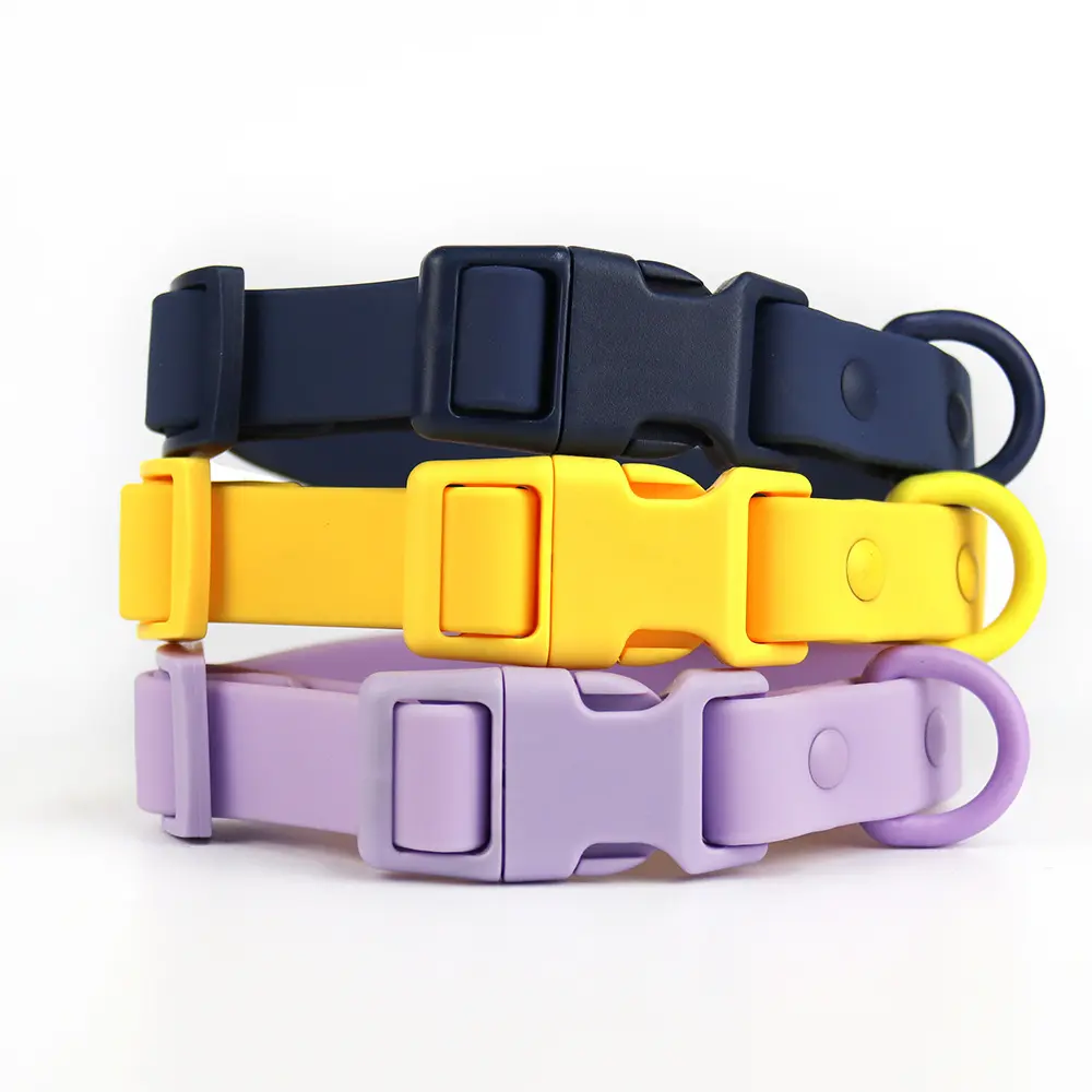 macaron pet collar engravable pet collars leash pvc logo Diy waterproof decorative dog collar