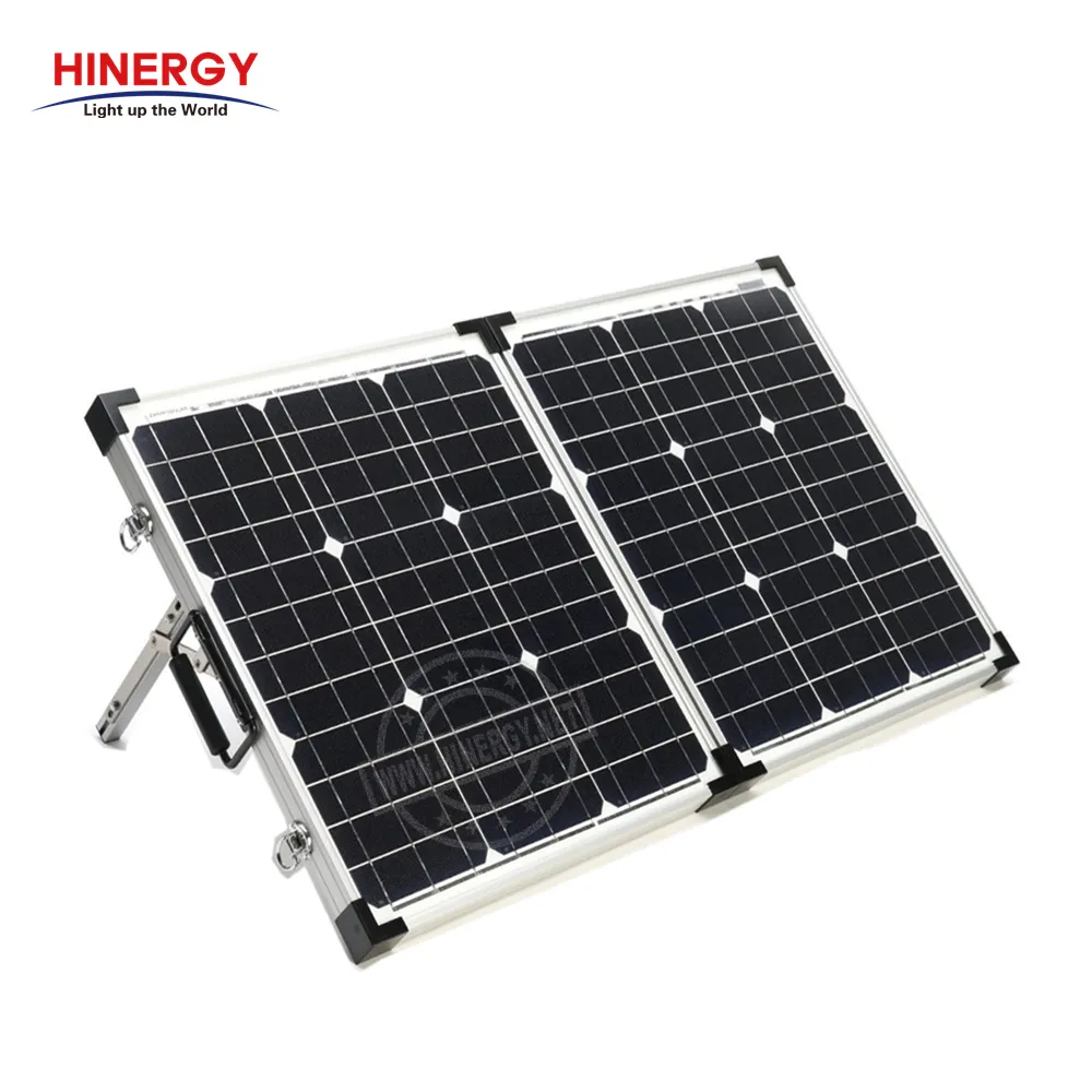 Hinergy100W 120W 200W 12V100ワットポータブル折りたたみ式ソーラーパネル充電キット価格