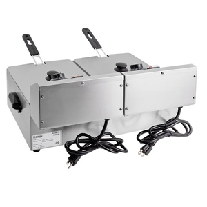 Commercial 12+L Double Counter Top High Productivity Electric Deep Fryer <strong>Europe</strong> Popular Style Fries <strong>Machine</strong> 220V - Product Image 6