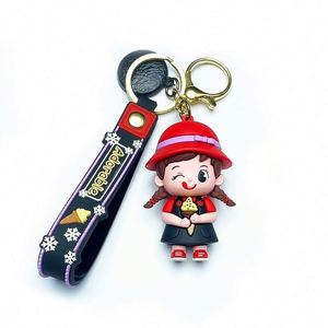 Porte-clés en caoutchouc personnalisé, logo 3D, pendentif dessin animé, personnalisation souple - Product Image 1
