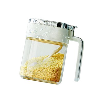 Spice Jar With Flip Top Lid And Spoon For Solid Seasonings <b>Kitchen</b> <b>Storage</b> Container Moisture Proof Food Grade Plastic - Product Image 2
