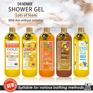 Produits de Soin DRMEINAIER, Gel Douche Éclaircissant Bio Extra 1000ml, Hydratant et Blanchissant, Crème de Douche Corps Citron Doré - Product Image 3