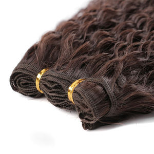 18 pulgadas de onda de agua rubia trenza ganchillo trenzado extensión de cabello sintético fibra de alta temperatura pelo sintético rizado - Product Image 5