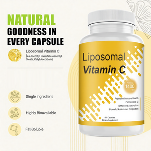 Capsules de Vitamine <span class=keywords><strong>C</strong></span> Liposomale à Haute Absorption, Vitamine <span class=keywords><strong>C</strong></span> Liposoluble, Soutien du Système Immunitaire, Stimulateur de Collagène, Vitamines pour la Peau, Pilules Végétaliennes - Product Image 4