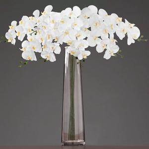 Orquídea Phalaenopsis Artificial Realista, Elegante Ramo de Flores Artificiales en Maceta, Adorno para Decoración del Hogar y Bodas - Product Image 3