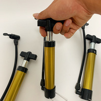 Pompe à vélo portable haute pression de qualité supérieure 21,5 cm, mini-pompe à pied pour vélo et tram, valve Schrader
