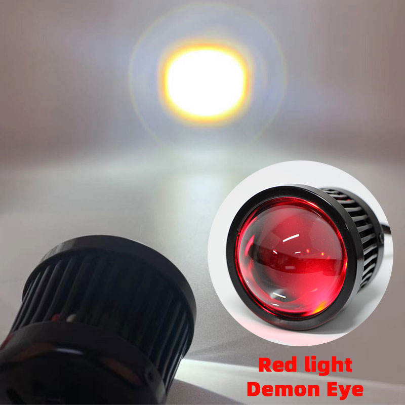 K3 LED laser headlight red devil eyes