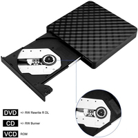 Unidad Óptica Externa Ultrafina para Portátil con USB 3.0 + Tipo-C, Grabadora de DVD, Reproductor de DVD RW, Lector/Escritor de CD para Escritorio y Portátil, al Mejor Precio