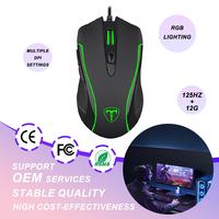 Souris d'ordinateur programmable LED 6D populaire, filaire, pilotes USB, souris de jeu 6D