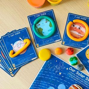 New Design Planets Solar System Theme Safety <b>Clay</b> Tool <b>Set</b> Boys Girls Toddlers Color Dough <b>Sets</b> for Kids Ages 5-7 - Product Image 2