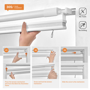 Persianas de Día y Noche <span class=keywords><strong>Motorizadas</strong></span> sin Taladro, Tipo Panal, con Control Remoto Tuya - Product Image 3