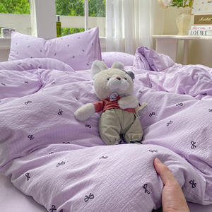 Комплект постельного белья из семи предметов для студенческих общежитий, водостойкий, с наполнителем из полиэстера и шерсти - Product Image 3