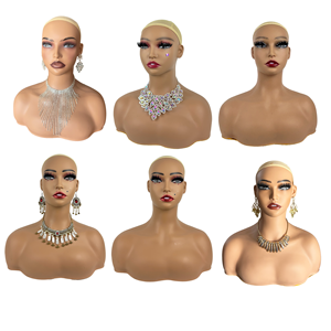 Nouveau mannequin de tête et de corps double épaule pour perruques, modèle <span class=keywords><strong>photo</strong></span>, fabriqué en Europe et en Amérique - Product Image 2