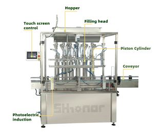 5-10 <span class=keywords><strong>litres</strong></span> résistant à la corrosion acide mousseux liquide Machine de remplissage verre PET gros tambours jerrycans pesant bouchage ligne de remplissage - Product Image 2