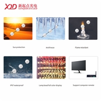 Guirlandes lumineuses LED RGB étanches Pixel Drop pour décorations de Noël, fêtes en extérieur et en intérieur, éclairage de scène