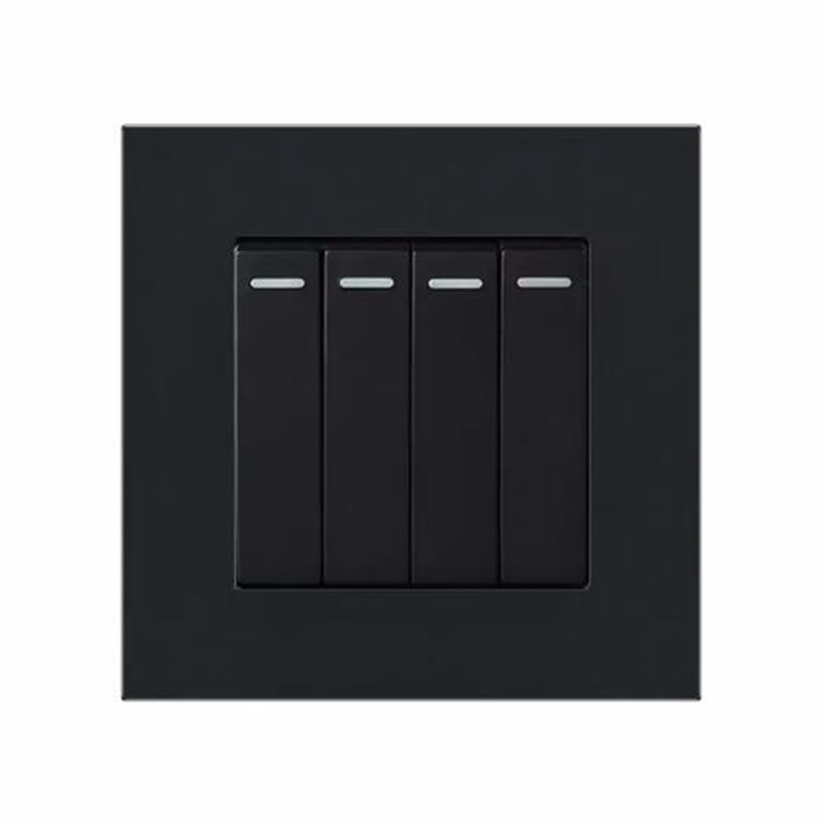16A Type 86 British Panel Switch Concealed British Standard Wall Switch Socket 1 gang 2 gang 3 gang wall socket outlet