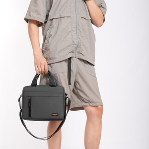 Bolso de Computadora Personalizado con Logotipo, Gran Capacidad, Revestimiento de PU, Bolso Cruzado de Oficina, Maletín para Portátil para el Trabajo - Product Image 4