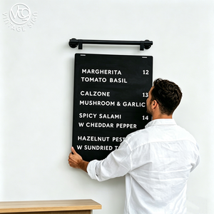 Panneau de menu magnétique personnalisé, cadre mural réutilisable pour les listes de prix et les promotions des restaurants - Product Image 4