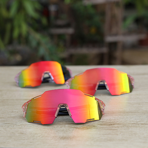 フォトクロミックメガネリムレスフレームビッグサイズスポーツサイクリングバイキングアイウェアサングラス - Product Image 5