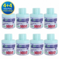 Botol Pembersih Toilet Auto Bowl Cleaner 1500 Kali Siram Pelepasan Lambat 5 in 1 Penghilang Kerak Pengharum Tidak Mudah Mengapung 260G