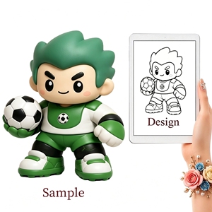 Figurine de collection Weimeitoy ODM personnalisée en PVC, résine, peluche et ABS, sûre et non toxique, mascotte de football, souvenir de club - Product Image 1
