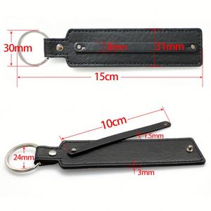 8mm DIY Idol Name <b>Leather</b> <b>Keychains</b> with Rhinestones for Customized Accessories - Product Image 6