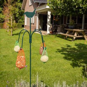 Esschert Design Wholesale <span class=keywords><strong>Station</strong></span> d'alimentation pour oiseaux de jardin en acier doux pour l'extérieur, crochet pour suspendre les aliments. - Product Image 6