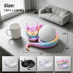 Supporto per Altoparlante a Forma di Drago 3D Stampato, Compatibile con Echo Dot 4a e 5a Gen, Decorazione da Scrivania per Smart Speaker, Senza Marca - Product Image 3