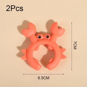 Cuchara de cangrejo pequeña ajustable, soportes para ollas, utensilios de cocina de silicona, Clip para olla de desbordamiento antiescaldado, espátula, cuchara, soportes para ollas - Product Image 4
