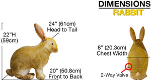 Estatua de Conejo de Simulación, PVC Impermeable, Adorno Animal Realista, Decoración de Jardín Exterior - Product Image 6