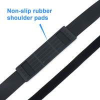 Sangle de transport de canne à pêche élastique réglable personnalisée avec coussin d'épaule antidérapant et manchon en néoprène