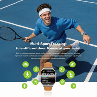 Nouvelle montre connectée carrée C49pro, écran incurvé, suivi d'activité, surveillance de la fréquence cardiaque, étanche à l'eau, tracker de fitness