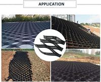 Géocellules en HDPE pour murs de soutènement extérieurs, fabriquées en matériau HDPE, anti-corrosion, écologiques, conception 3D, protection paysagère