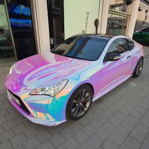 Campione gratuito veicolo elettrico grigio Roll Wrapping vinile Film estensibile Car Wrap con tecnologia di rilascio dell'aria