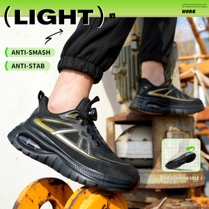 Chaussures de sécurité sportives transfrontalières tendance, anti-écrasement, anti-perforation, confortables, résistantes à l'usure, pour la protection au travail - Product Image 2