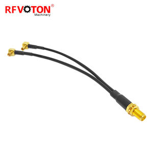 Fabrik-Lieferung SMA-Buchse auf TS9-Doppelkabel Gerades RG174 Verbindungskabel Pigtail - Product Image 3