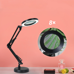 <span class=keywords><strong>Lampe</strong></span> <span class=keywords><strong>de</strong></span> bureau LED, 3 couleurs <span class=keywords><strong>de</strong></span> lumière modifiables, <span class=keywords><strong>lampe</strong></span> <span class=keywords><strong>de</strong></span> lecture <span class=keywords><strong>avec</strong></span> <span class=keywords><strong>loupe</strong></span> 8x et support <span class=keywords><strong>de</strong></span> base - Product Image 2