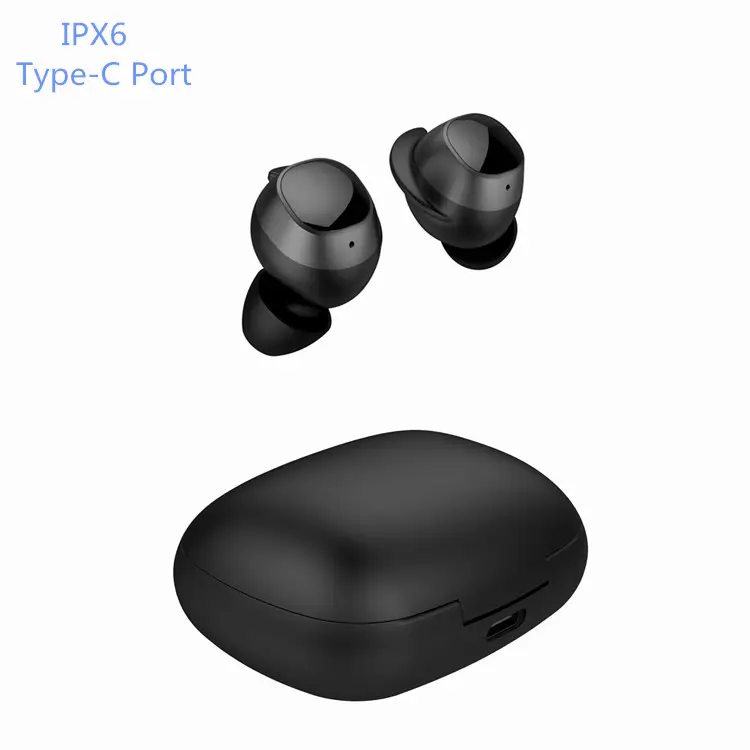 2020 Waterproof IPX6 APTX II BT 5.0 Deep Bass TWS Earphone Wireless Earbuds with Custom Logo