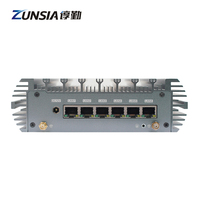 Zunsia Factory Nano ITX PC con Core 6th/7th/8th generación CPU Network 6LAN fanless Mini PC industrial nano Box para monitor