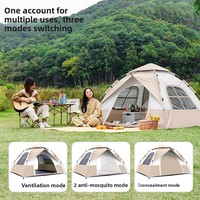 Tente entièrement automatique à montage rapide, cadre en fibre de carbone, tissu Oxford imperméable, robuste, pliable, portable, pour le camping et la plage
