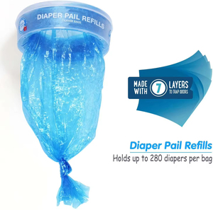 Venta al por mayor de fábrica: Productos prácticos para bebés, recambios de pañaleros de gran venta, compatibles con todos los pañaleros Diaper Genie, bolsas de recambio. - Product Image 4