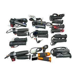 <span class=keywords><strong>Poignée</strong></span> de scooter électrique de haute qualité avec serrure et écran LCD 24V 36V 48V niveau de batterie courant continu accélérateur de vélo électrique - Product Image 1