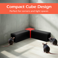 Piège à rats électrique double action avec conception modulaire en cube et plaque de choc remplaçable