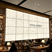 Plafonnier LED personnalisé en papier Dupont, cadre en aluminium, lumière blanc chaud, décoration intérieure de café, feuille translucide