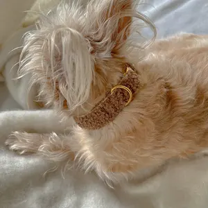 <span class=keywords><strong>Collar</strong></span> de felpa de perro mascota personalizado de alta calidad de lujo collares de gato suave con personalidad - Product Image 4