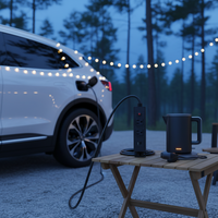 Adaptador de Carga para Vehículos Eléctricos AOTAI GBT V2L a Enchufe Simulado NEMA 2 de EE. UU., 16A 3.5kW, Cable para Autos Eléctricos, Uso en Exteriores