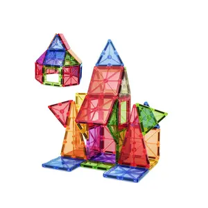 28pcs magnetic building blocks preschool magnetic tiles plastic magnet toys