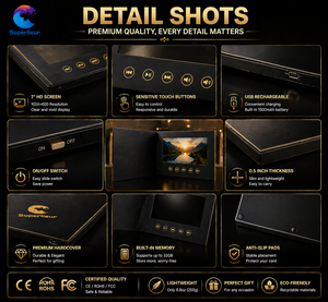 Brochure <span class=keywords><strong>Video</strong></span> Digitale Aziendale di Lusso con Logo Personalizzato, Schermo IPS HD da 7 Pollici, Formato A5, Arte Popolare, Certificato CE - Product Image 4